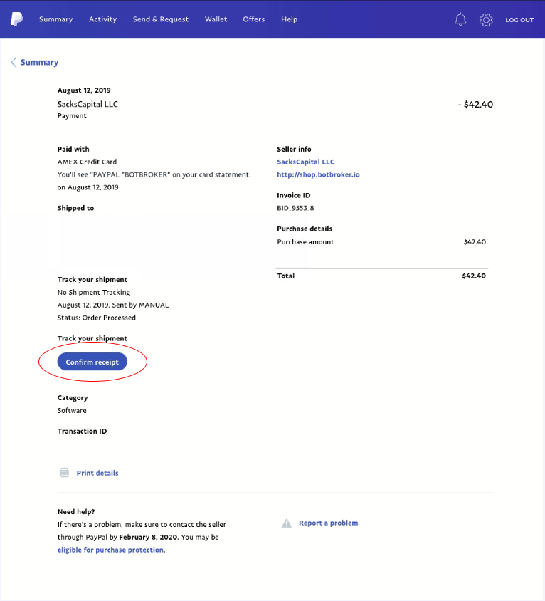 could you please confirm the receipt of my email
